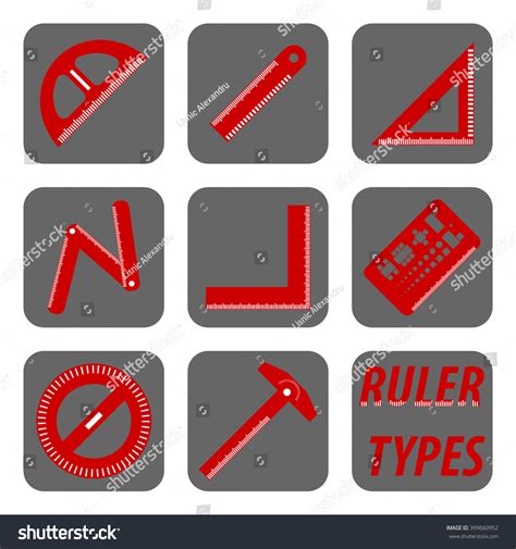 Ruler Types Set Stock Vector (Royalty Free) 399660952 | Shutterstock