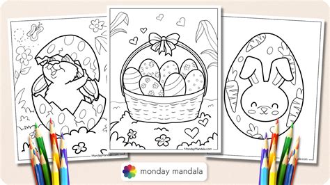 26 Easter Egg Coloring Pages (Free PDF Printables)