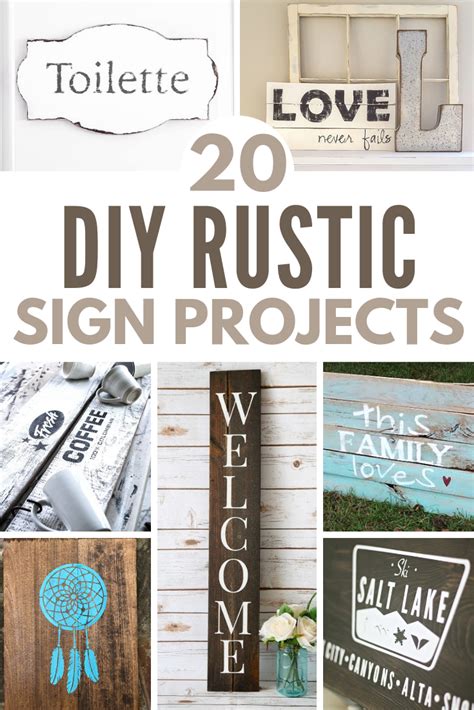 20 DIY Rustic Sign Projects