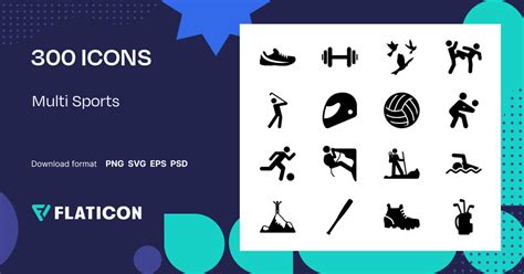 Multi Sports Icon Pack | 300 .SVG Icons