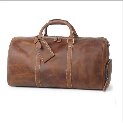 The Weekender Large Leather Duffle Bag and Genuine Vintage - Etsy