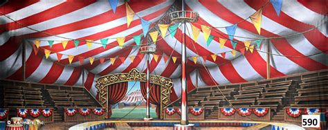 Circus Tent Scenic Backdrop by Kenmark Backdrops