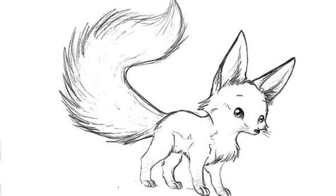 Cute Baby Fox Drawing at PaintingValley.com | Explore collection of Cute Baby Fox Drawing