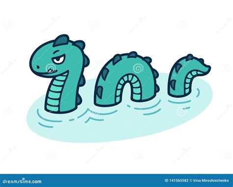 Sea Serpent Or Water Dragon Cartoon Vector | CartoonDealer.com #42179683