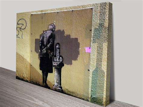 Banksy Artwork on Canvas In Folkstone