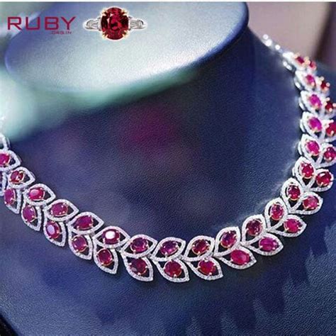 Stylish ruby stone necklace. Make your loved ones christmas more… | by Rubygemstone | Medium