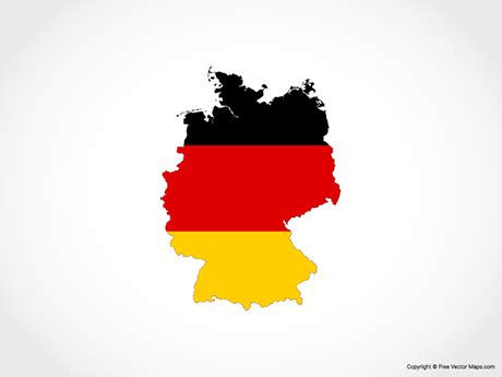 Printable Maps of Germany | Free Vector Maps