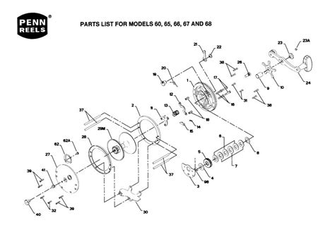 Penn Fishing Reel Parts Diagram