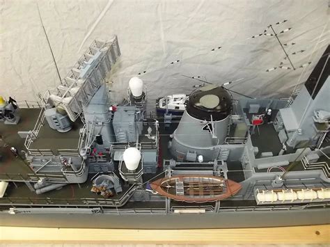 Scratch Built Leander Class Frigate Model HMS Cleopatra By Derek Head – sallyantiques.co.uk