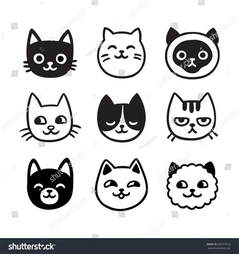 77,345 Cat Face Sketch Royalty-Free Photos and Stock Images | Shutterstock