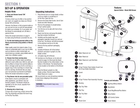 PDF manual for Keurig Coffee Maker B60