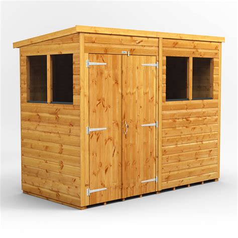 ShedsWarehouse.com | PS Sheds | 8ft x 4ft Premium Tongue and Groove Pent Shed - Double Doors - 4 ...