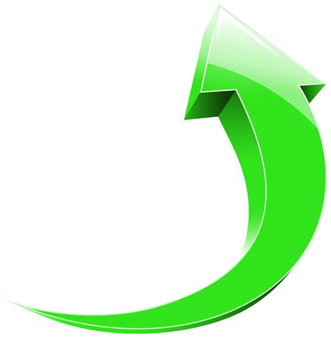 Green Curved Arrow Png Round Arrow Logo Png Transparent Cartoon ...