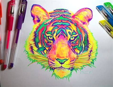 Neon Tiger by NicoDauk on DeviantArt