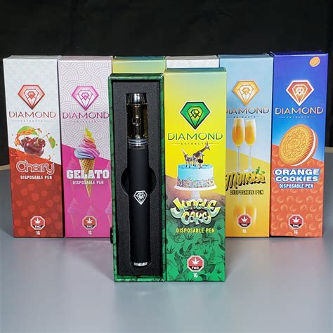 Buy Disposable THC Vape Pen - Diamond Extracts - 6 Flavours • Fraser Bud