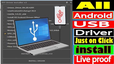 All Mobile USB Drivers TFT Driver V2 QcomMtk LibUsb Spd ADB Huwaie Samsung UsbDk64 Oppo Vivo ...