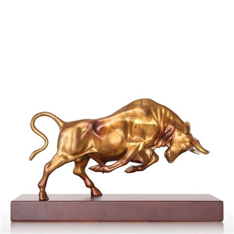 Gold Bronze Bull Statue – The Sweet Home Make