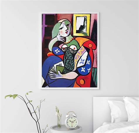 Pablo Picasso Woman With a Book Art Print 1932 Surrealism - Etsy