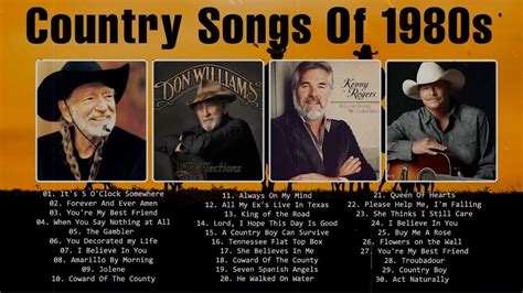 Best Classic Country Songs Of 1980s Greatest 80s Country Music 80s Best Songs Country Classics ...