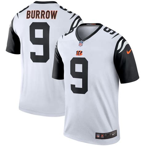 Men's Nike Joe Burrow White Cincinnati Bengals 2nd Alternate Legend Jersey