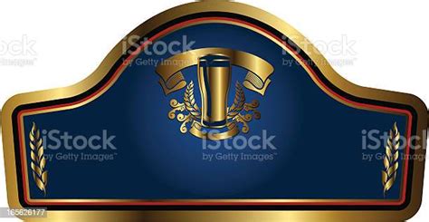 Gold Beer Label Stock Illustration - Download Image Now - Label, Beer - Alcohol, Beer Bottle ...