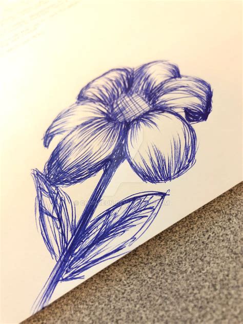 Flower [pen] sketch by ChoiMiEun on DeviantArt