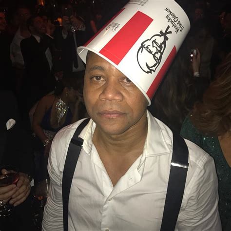 PsBattle: Cuba Gooding Jr wearing a KFC bucket as a hat : r ...