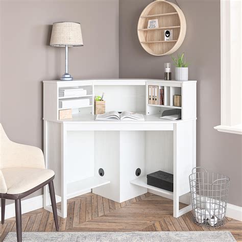 White Corner Desk With Hutch | DeskIdeas