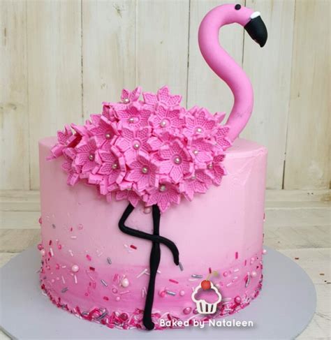 Flamingo Birthday Cake | Baked by Nataleen