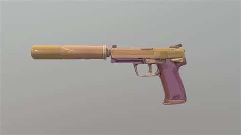 weapon_pist_usp_silencer - 3D model by JamboJuice [495371e] - Sketchfab