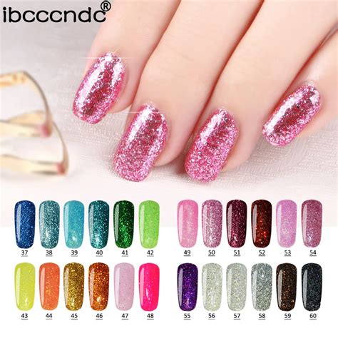 Aliexpress.com : Buy Ibcccndc 24 Colors UV Shining Glitter Gel Nail ...