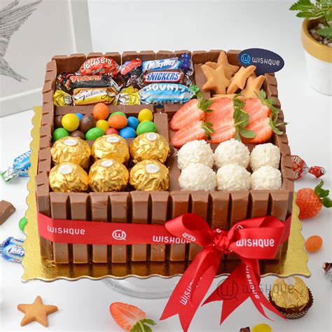 Celebrations Candy Chocolate Gift Box Cake - Wishque Cakes | Wishque