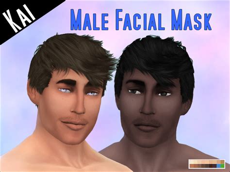 The Sims Resource - Male Facial Mask - Set- 1