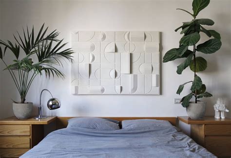 Apartment decor, Neutral abstract wall art, Minimalist decor, Above bed ...