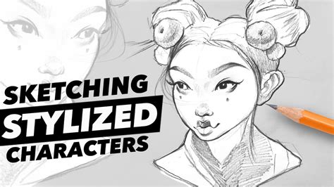 Sketching Stylized Characters | Speed Drawing - YouTube