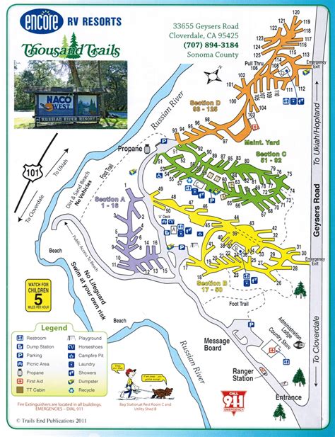 Russian River Map