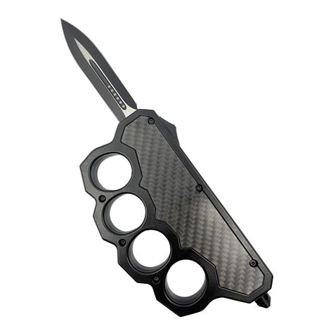 Automatic Knuckle Knife | 3.5" 440C Blade | Holster | Belt Clip