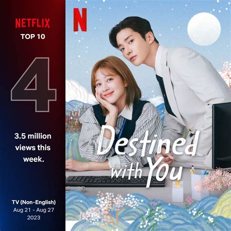 K-Drama "Destined With You" Placed 4th Most Popular TV Shows On Netflix Worldwide - Trends - In ...