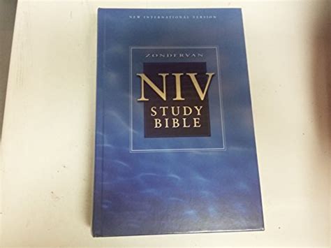 Niv Zondervan Study Bible, First Edition - AbeBooks