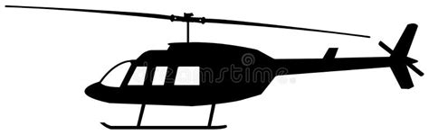 Helicopter silhouette stock illustration. Illustration of height - 34604198