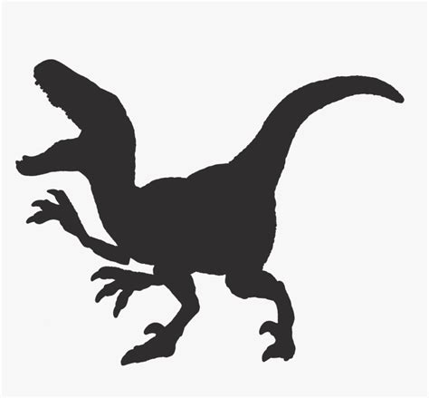 Velociraptor Silhouette, HD Png Download - kindpng