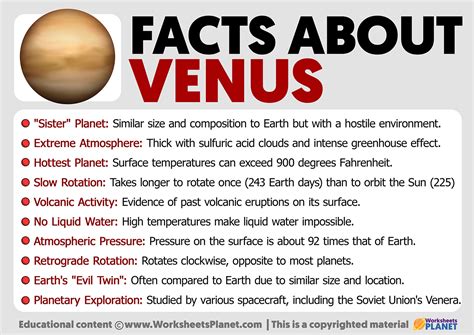 Facts about Venus