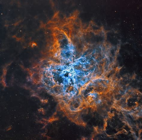 Tarantula nebula (Custom SHO blend) | Telescope Live