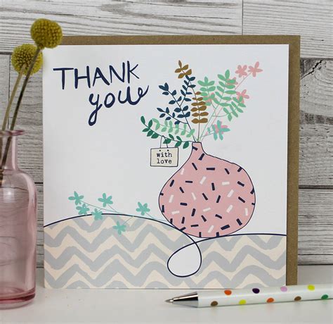 Flower Thank You Card By Molly Mae® | notonthehighstreet.com