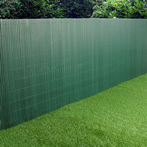 PVC Garden Fence Plastic Panel Screen Double Faced Green 3m Long 1m Tall | eBay