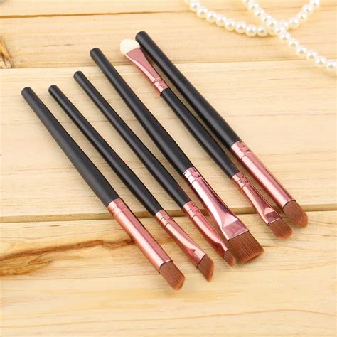 Beauty 6pcs eye makeup brushes set Eyeshadow Eyeliner Lip smudge Brush Cosmetic Set easy use-in ...