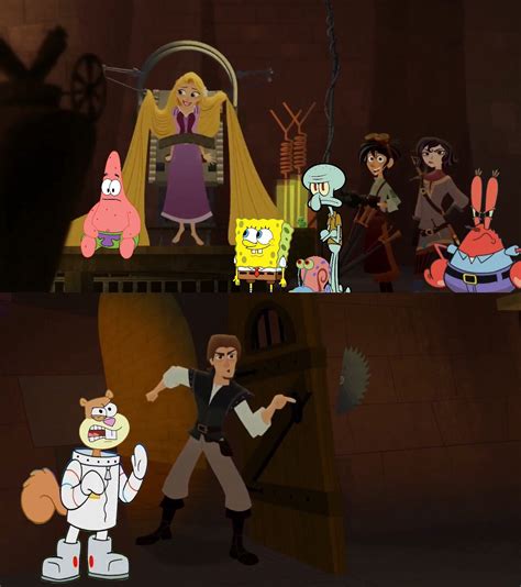 SpongeBob Tangled Crossover by leonsart933838 on DeviantArt