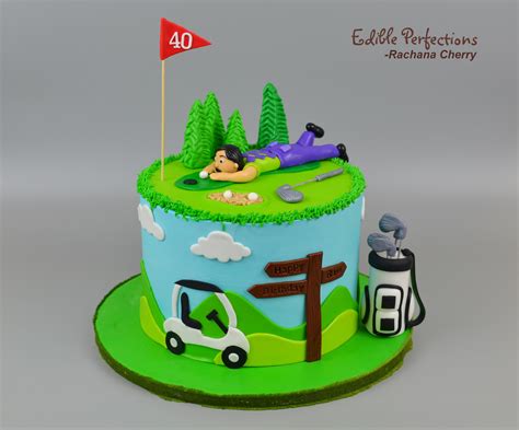 Golf Theme Cake - Edible Perfections