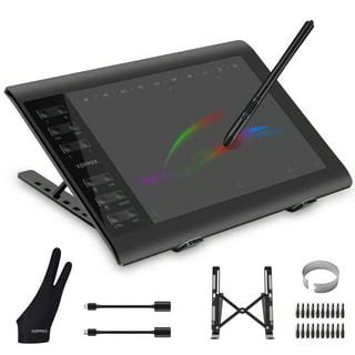 Digital Art Tablet, 6 x 10 Inch Graphics Drawing Tablet with 8192 Levels Battery-Free Stylus Fit ...