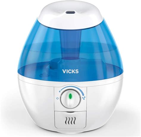 Vicks Mini Filter-Free Cool Mist Humidifier, Small Room, .5 Gallon Tank, Blue – Visible Mist ...